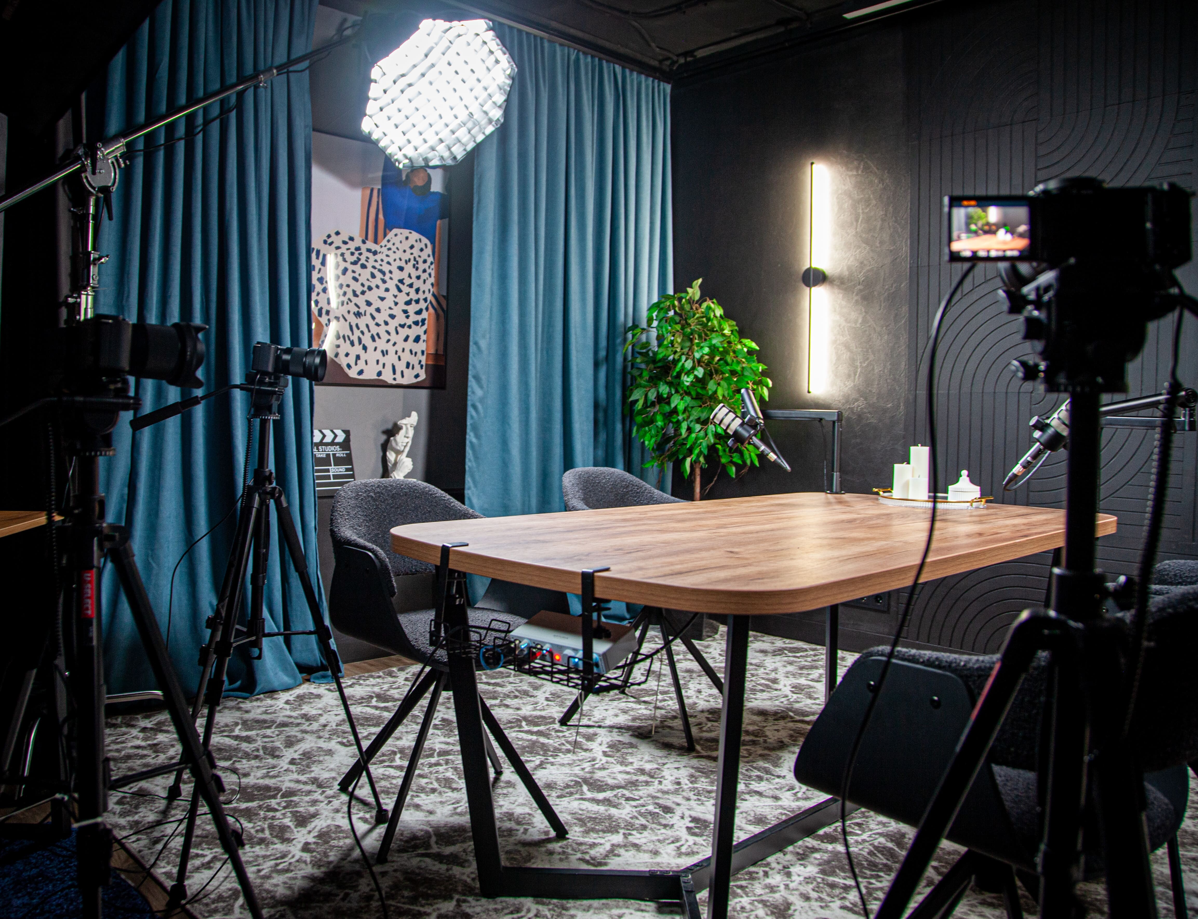 Студия для записи подкаста на Курской «Индиго»